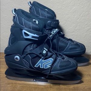 K2 Mens Ice Skates size 11 used Once includes Bag